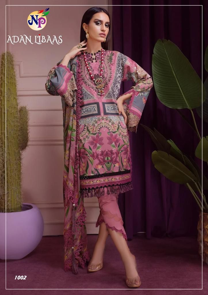 Nand Gopal Adan Libaas Pure Cotton With Karachi Work Stylish Designer Pakistani Casual Look Salwar Kameez
