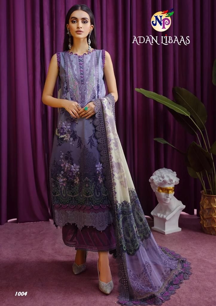Nand Gopal Adan Libaas Pure Cotton With Karachi Work Stylish Designer Pakistani Casual Look Salwar Kameez