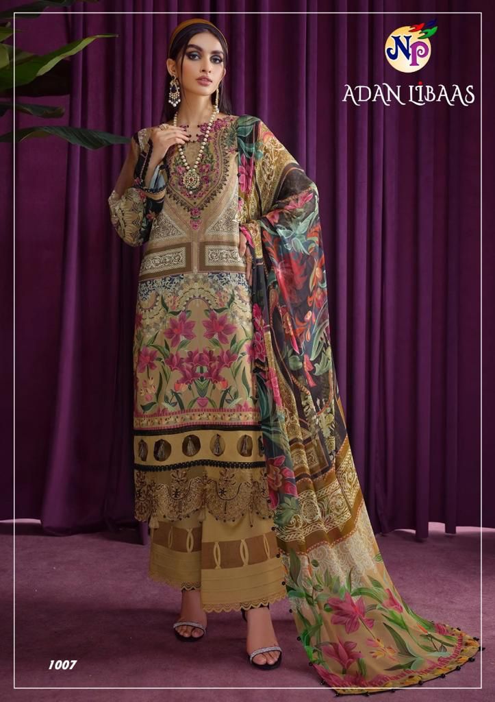 Nand Gopal Adan Libaas Pure Cotton With Karachi Work Stylish Designer Pakistani Casual Look Salwar Kameez