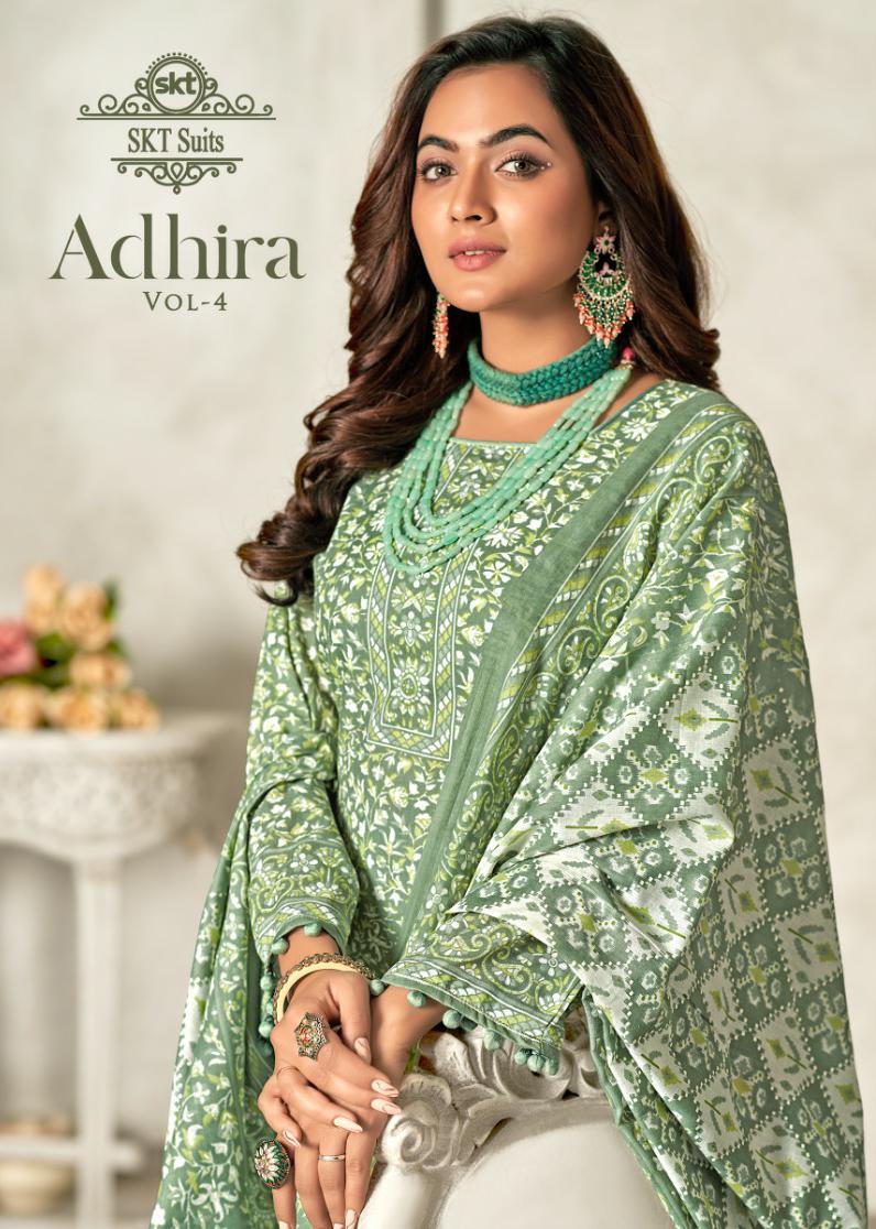 Skt Suits Adhira Vol 4 Pure Cotton Digital Khadi Printed Designer Salwar Kameez
