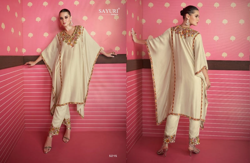 Sayuri Designer Adonia Silk Satin With Beautiful Work Stylish Designer Party Wear Kurti