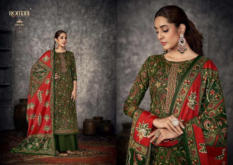Romani Afreen Pashmina Spun With Exclusive Embroidery Work Stylish Designer Party Wear Salwar Kameez