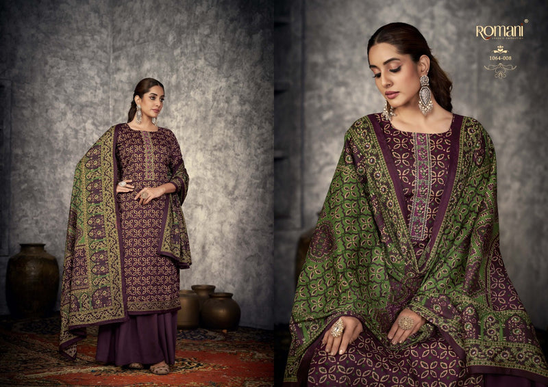 Romani Afreen Pashmina Spun With Exclusive Embroidery Work Stylish Designer Party Wear Salwar Kameez