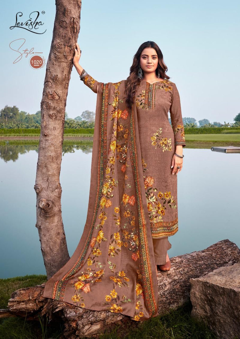 Levisha Afreen Vol 1 Pashmina With Fancy Work Stylish Designer Casual Wear Salwar Kameez
