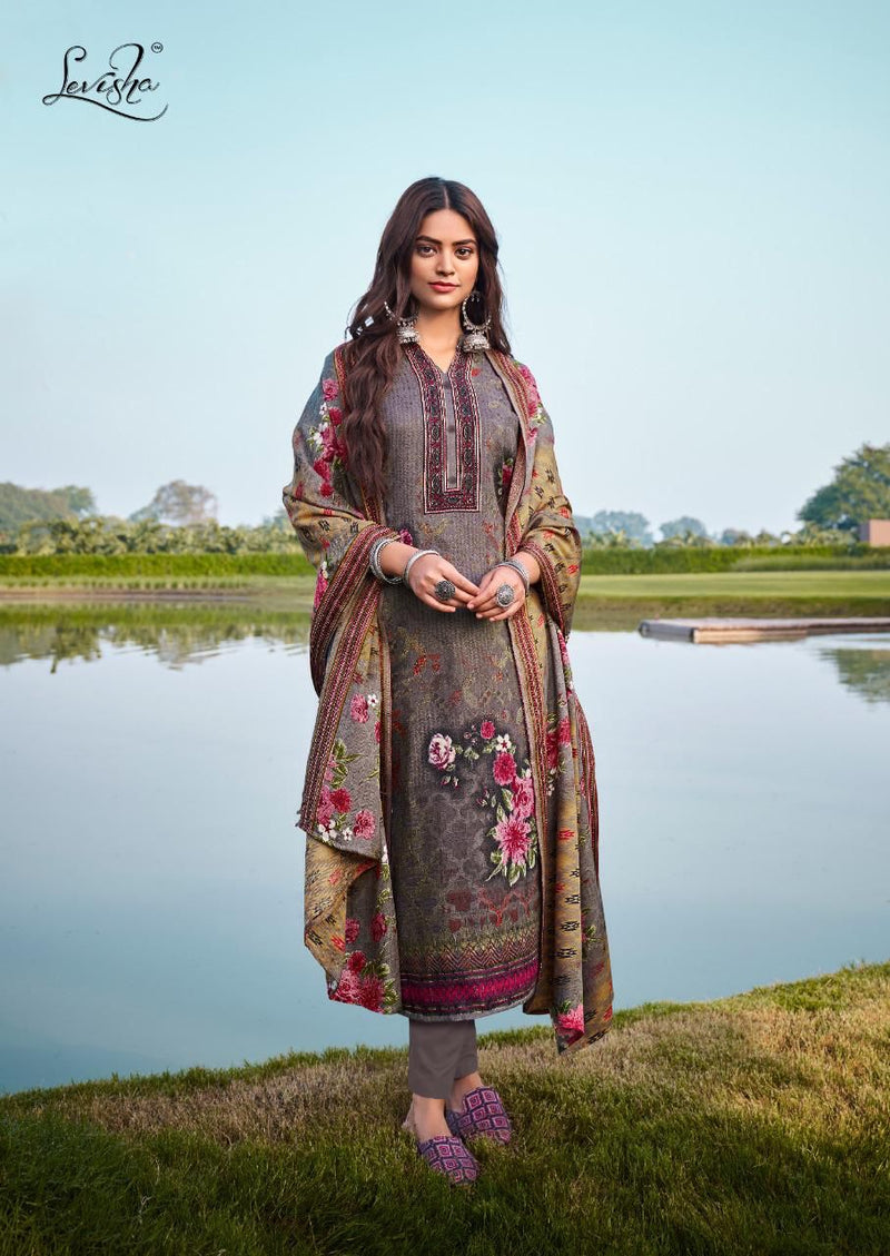 Levisha Afreen Vol 1 Pashmina With Fancy Work Stylish Designer Casual Wear Salwar Kameez