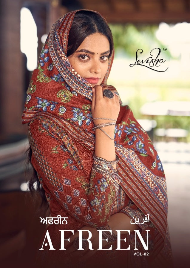Levisha Afreen Vol 2 Pashmina Digital Style Printed Work Fancy Salwar Kameez