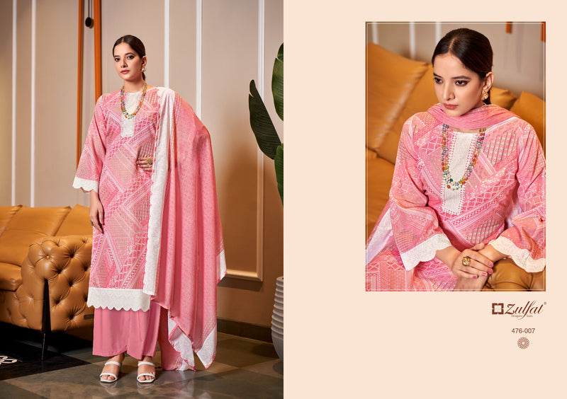 Zulfat Designer Suits Afsana Pure Cotton Exclusive Designer Printed Designer Salwar Kameez