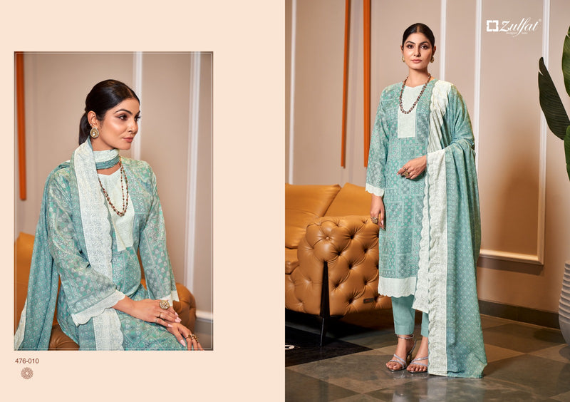 Zulfat Designer Suits Afsana Pure Cotton Exclusive Designer Printed Designer Salwar Kameez