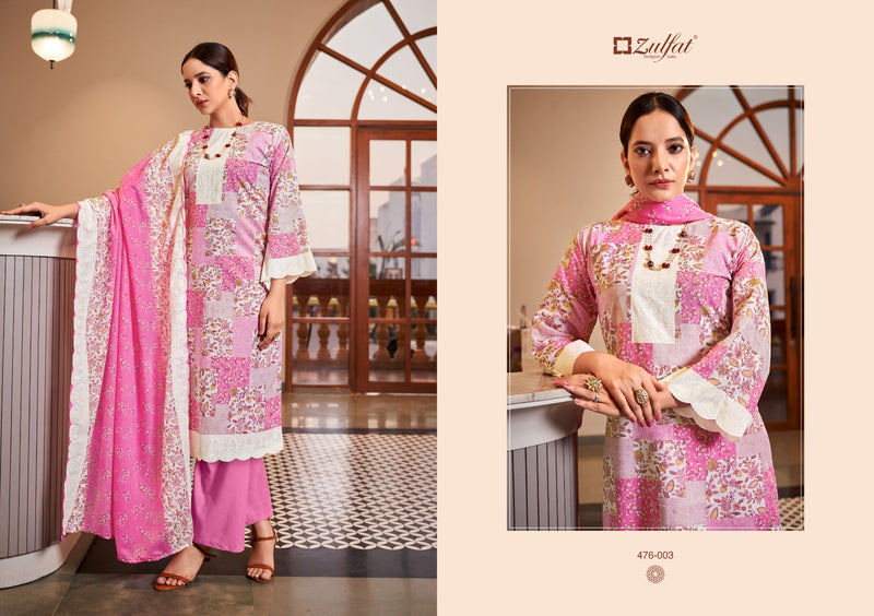 Zulfat Designer Suits Afsana Pure Cotton Exclusive Designer Printed Designer Salwar Kameez