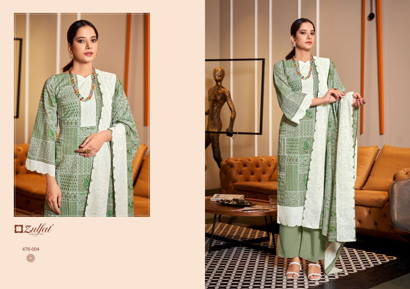 Zulfat Designer Suits Afsana Pure Cotton Exclusive Designer Printed Designer Salwar Kameez