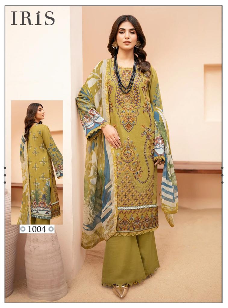 Iris Afsanah Luxury Heavy Cotton Collection Pure Cotton Printed Designer Salwar Kameez