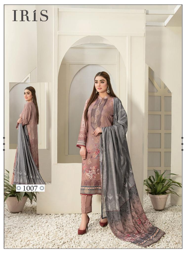 Iris Afsanah Luxury Heavy Cotton Collection Pure Cotton Printed Designer Salwar Kameez