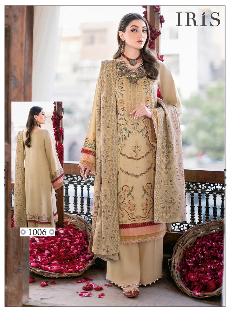 Iris Afsanah Luxury Heavy Cotton Collection Pure Cotton Printed Designer Salwar Kameez
