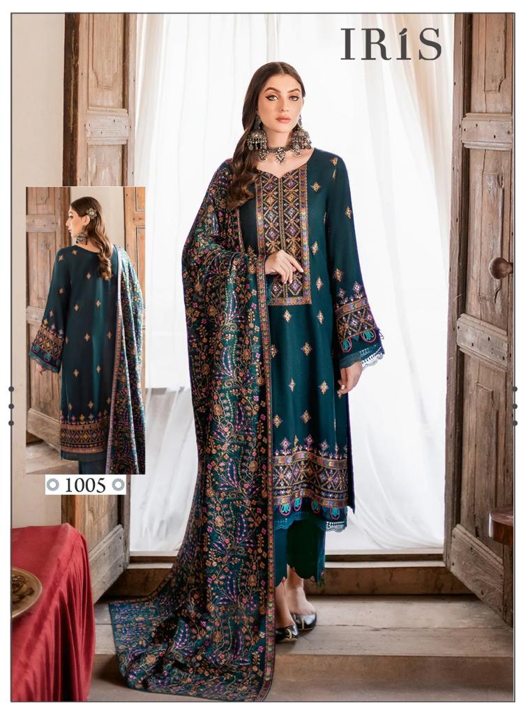Iris Afsanah Luxury Heavy Cotton Collection Pure Cotton Printed Designer Salwar Kameez