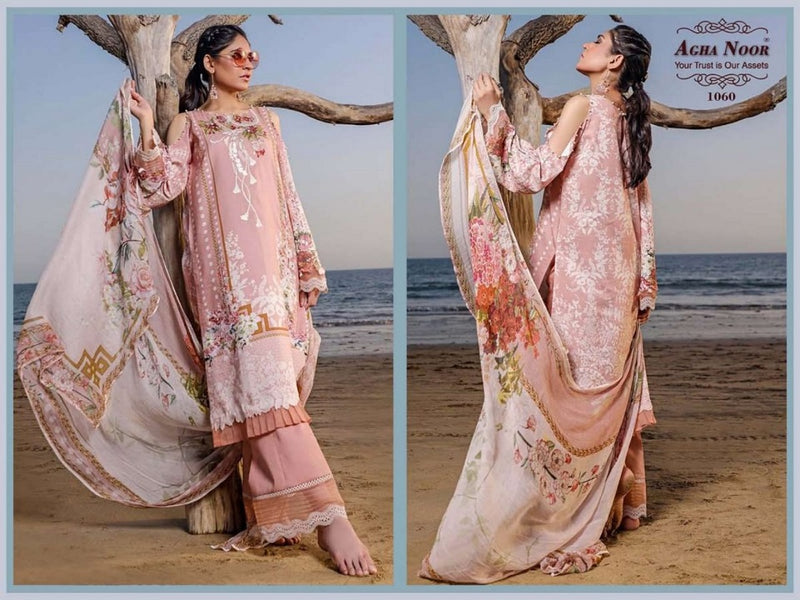 Agha Noor Vol 5 Luxury Lawn Collection Cotton Lawn Pakistani Style  Party Wear Salwar Suits