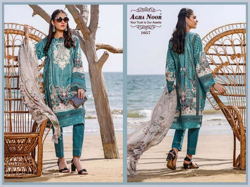 Agha Noor Vol 5 Luxury Lawn Collection Cotton Lawn Pakistani Style  Party Wear Salwar Suits