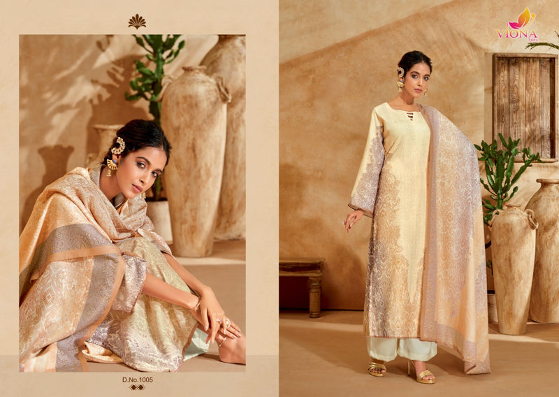Viona Aika Pashmina With Fancy Work Stylish Designer Casual Wear Fancy Look Salwar Kameez