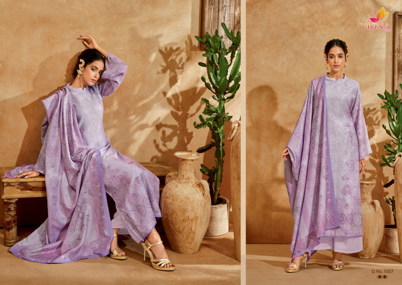 Viona Aika Pashmina With Fancy Work Stylish Designer Casual Wear Fancy Look Salwar Kameez