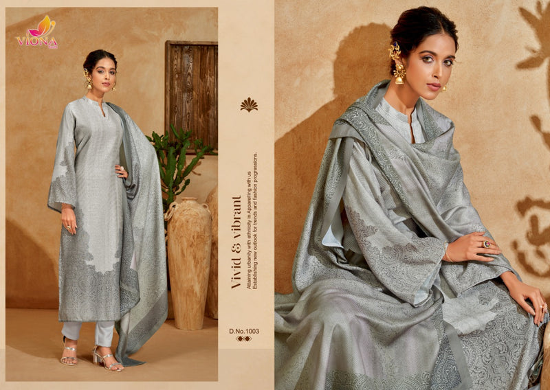 Viona Aika Pashmina With Fancy Work Stylish Designer Casual Wear Fancy Look Salwar Kameez
