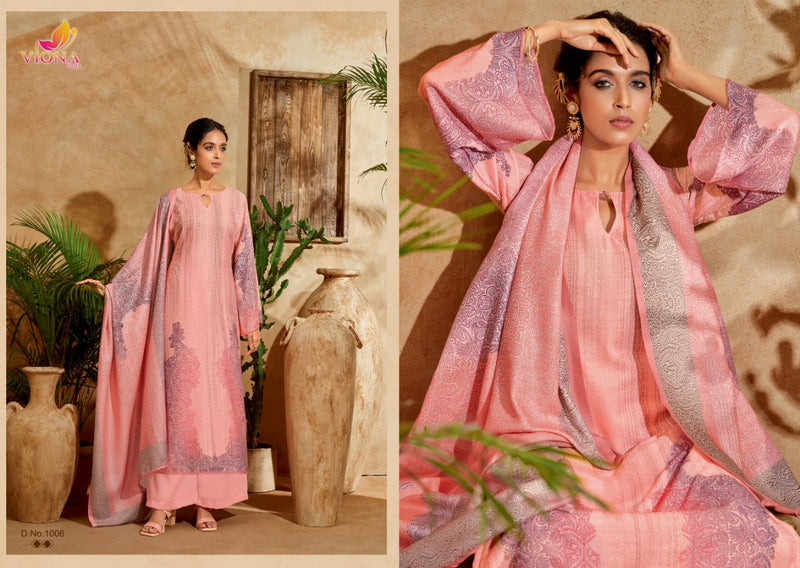 Viona Aika Pashmina With Fancy Work Stylish Designer Casual Wear Fancy Look Salwar Kameez