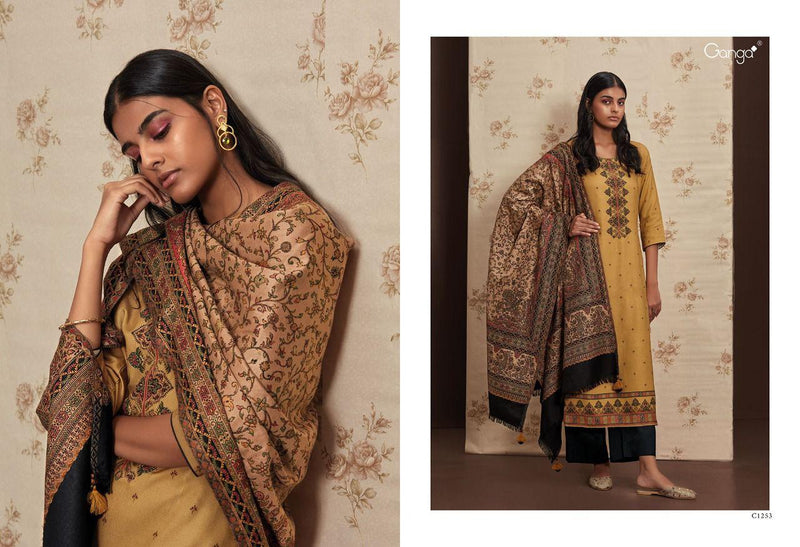 Ganga Akshara Pashmina With Dobby Printed Work Stylish Designer Fancy Salwar Suit