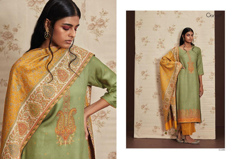 Ganga Akshara Pashmina With Dobby Printed Work Stylish Designer Fancy Salwar Suit