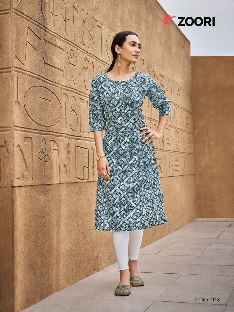 Zoori Akshara Vol 20 Rayon Printed Daily Wear Kurti