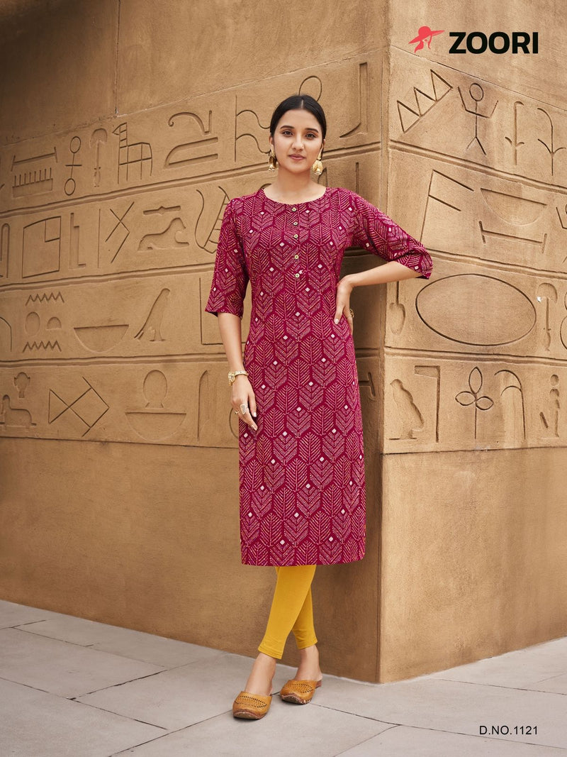 Zoori Akshara Vol 20 Rayon Printed Daily Wear Kurti