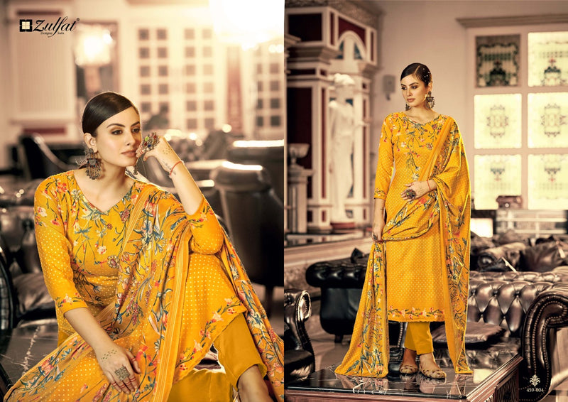 Zulfat Al Marina Pashmina With Fancy Work Stylish Beautiful Designer Festive Wear Attractive Look Salwar Kameez