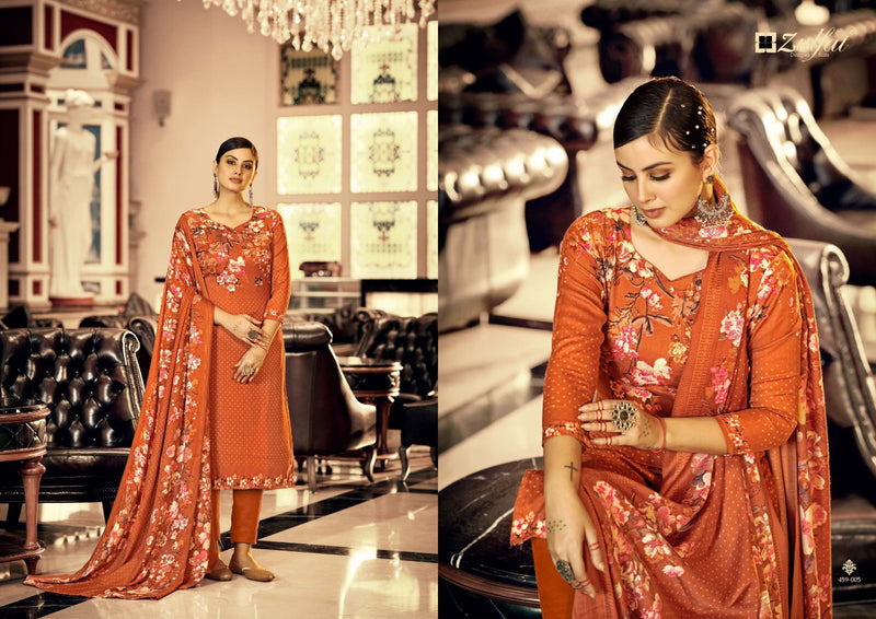 Zulfat Al Marina Pashmina With Fancy Work Stylish Beautiful Designer Festive Wear Attractive Look Salwar Kameez