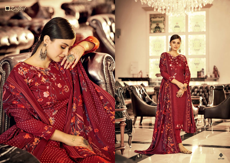 Zulfat Al Marina Pashmina With Fancy Work Stylish Beautiful Designer Festive Wear Attractive Look Salwar Kameez