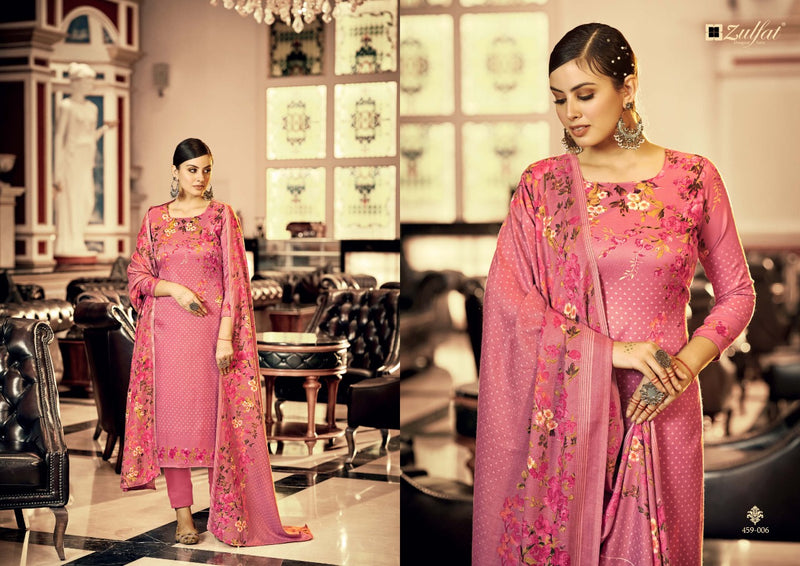 Zulfat Al Marina Pashmina With Fancy Work Stylish Beautiful Designer Festive Wear Attractive Look Salwar Kameez