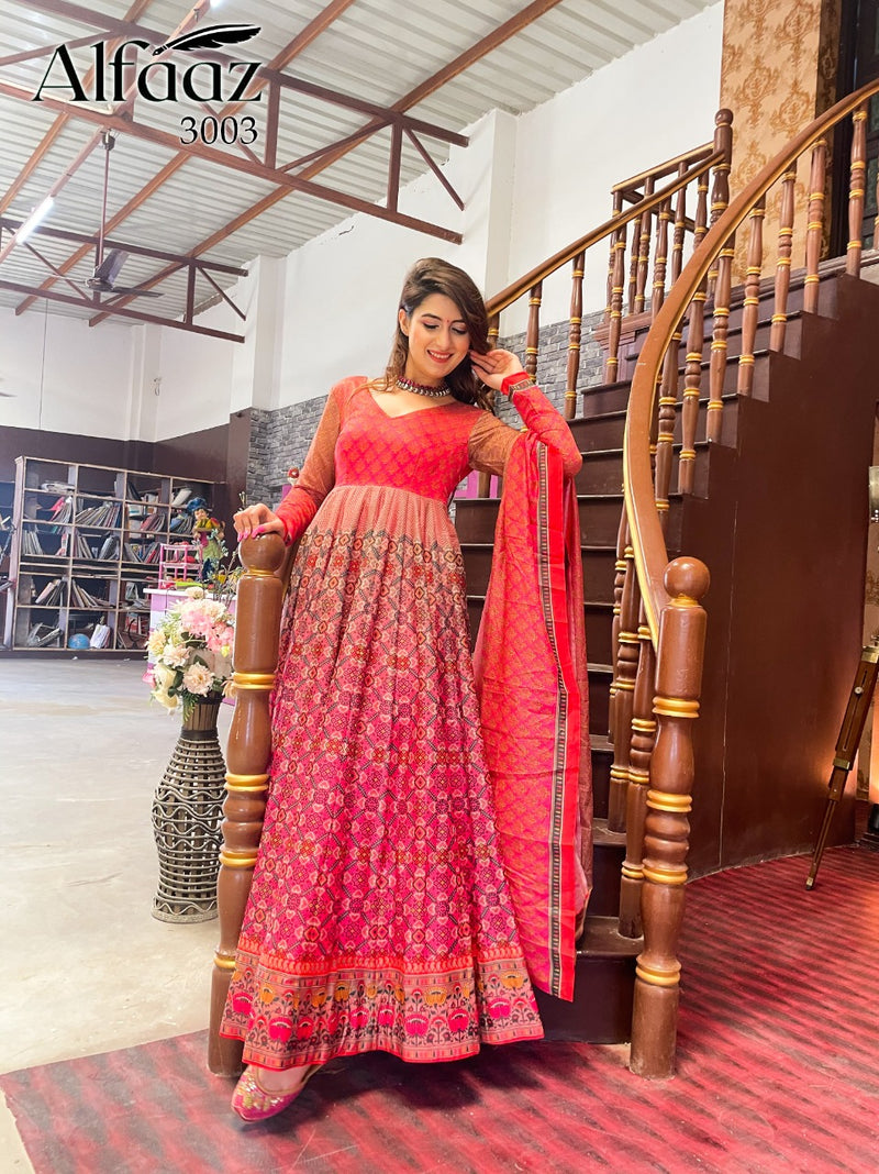 Alfaaz Vol 3 Chanderi  Silk Degita Print With Ethnic Pattern Salawar Suit