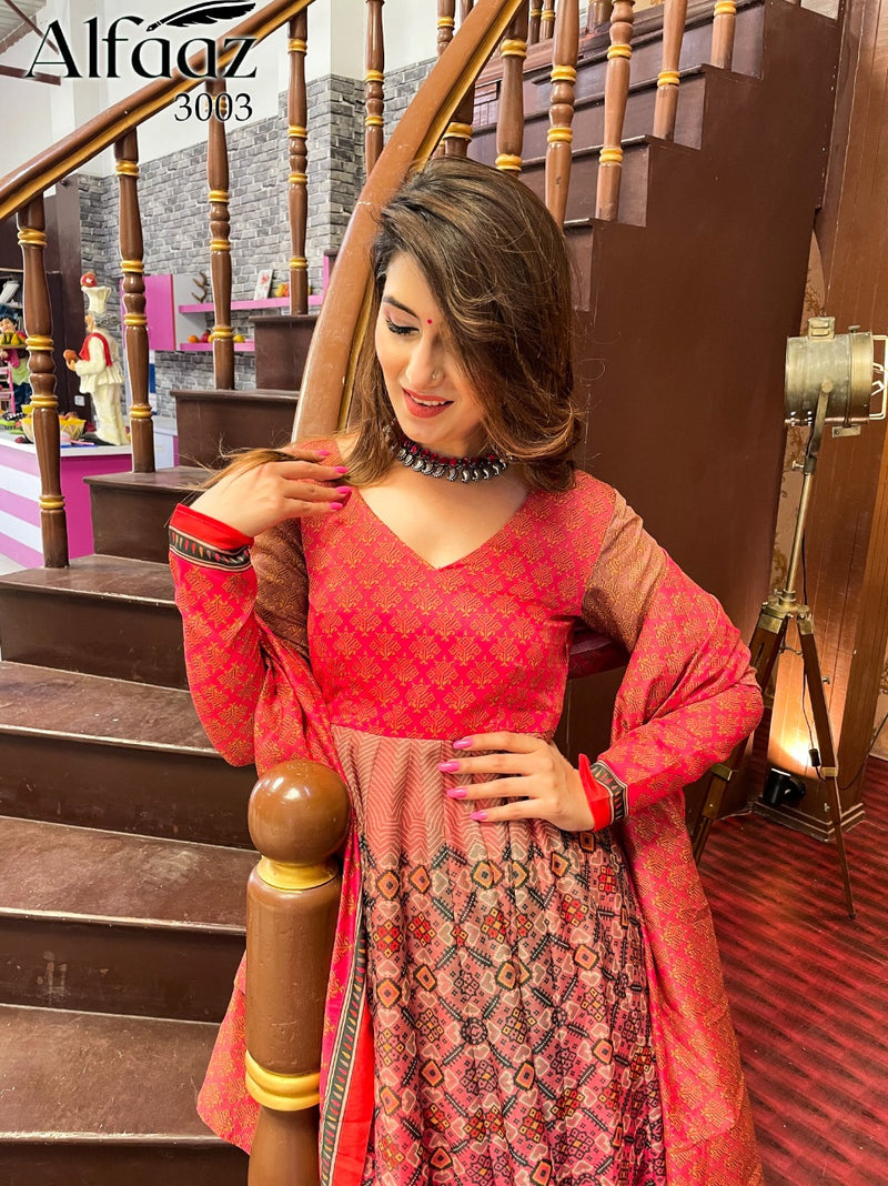 Alfaaz Vol 3 Chanderi  Silk Degita Print With Ethnic Pattern Salawar Suit