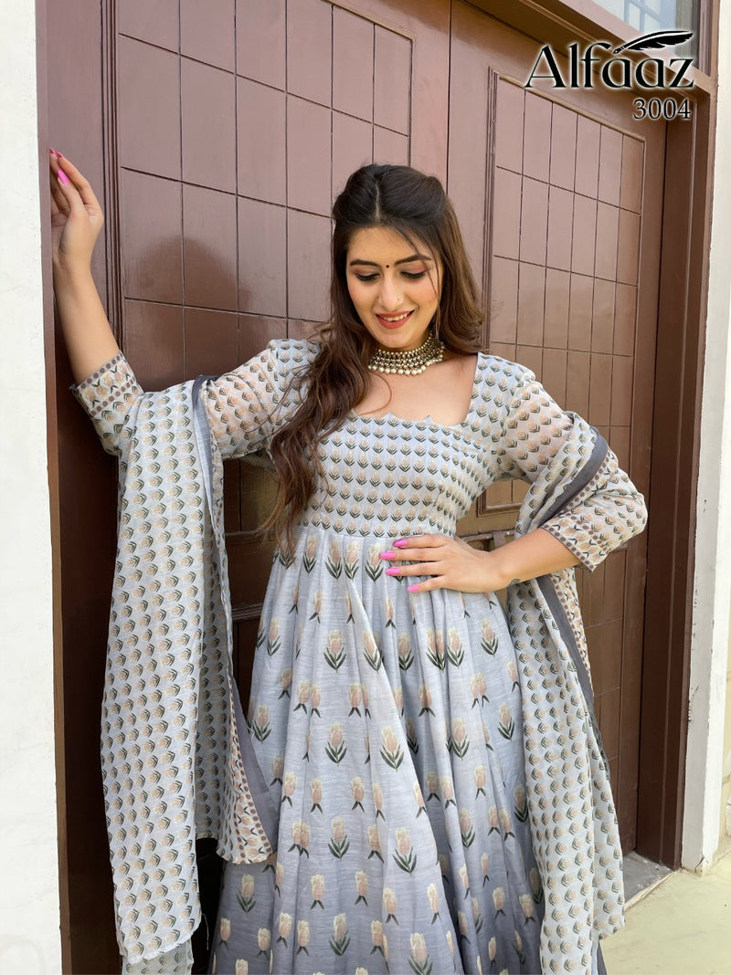 Alfaaz Vol 3 Chanderi  Silk Degita Print With Ethnic Pattern Salawar Suit