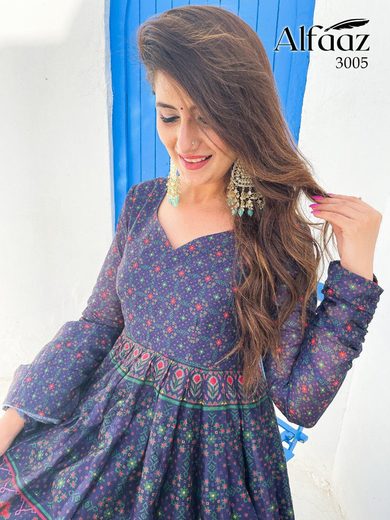 Alfaaz Vol 3 Chanderi  Silk Degita Print With Ethnic Pattern Salawar Suit
