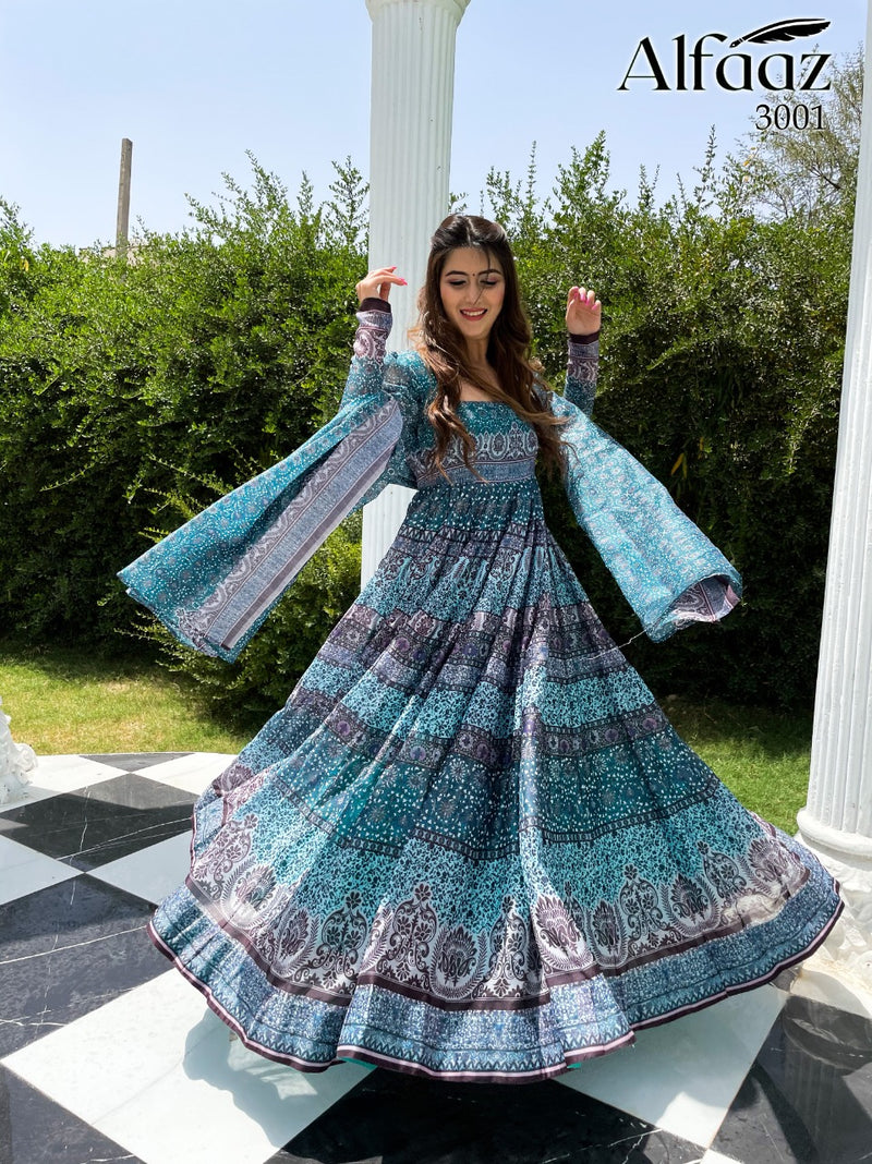 Alfaaz Vol 3 Chanderi  Silk Degita Print With Ethnic Pattern Salawar Suit