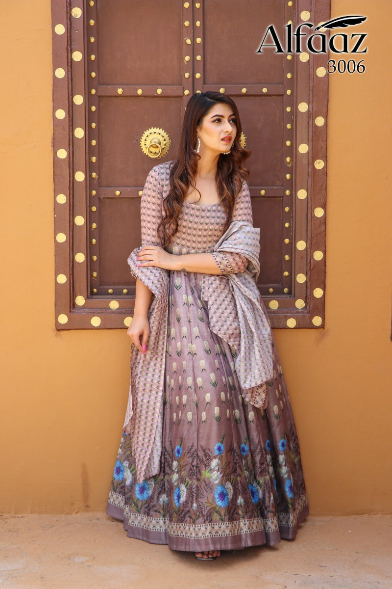 Alfaaz Vol 3 Chanderi  Silk Degita Print With Ethnic Pattern Salawar Suit