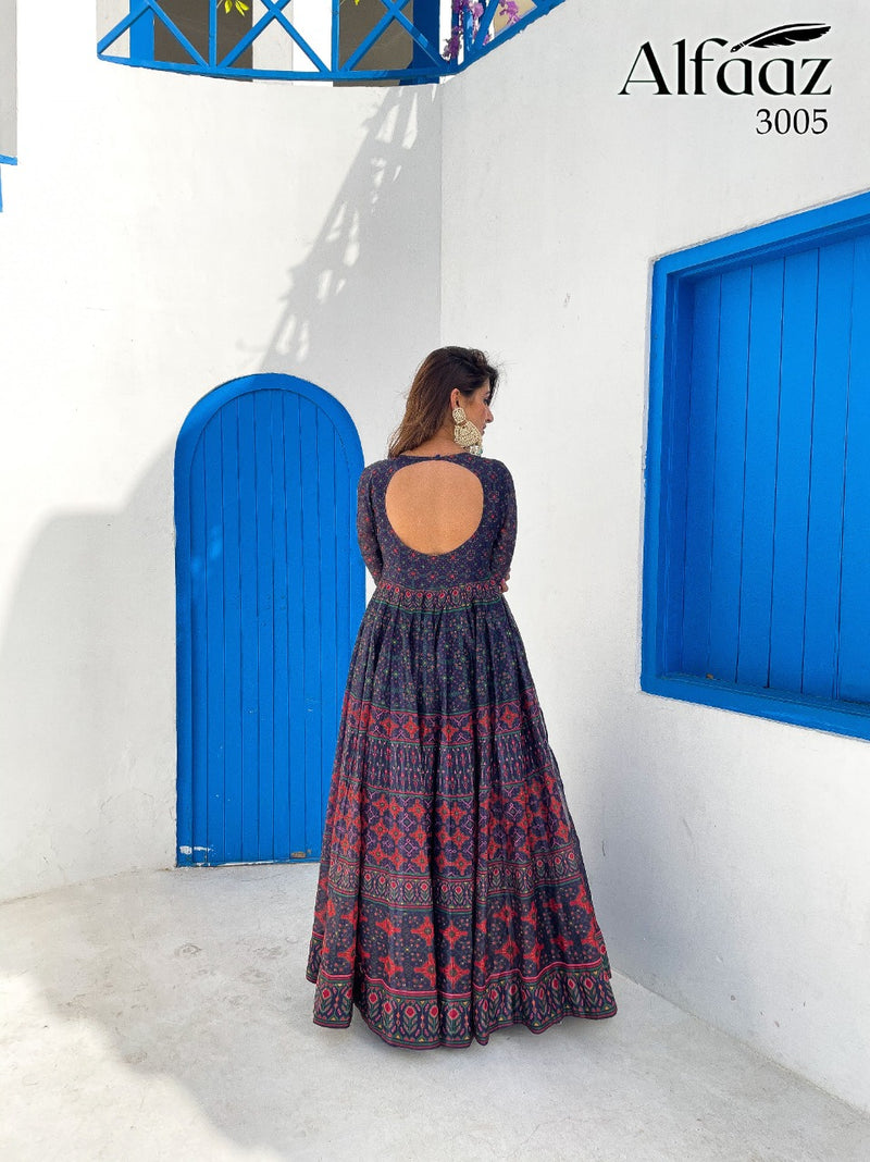 Alfaaz Vol 3 Chanderi  Silk Degita Print With Ethnic Pattern Salawar Suit