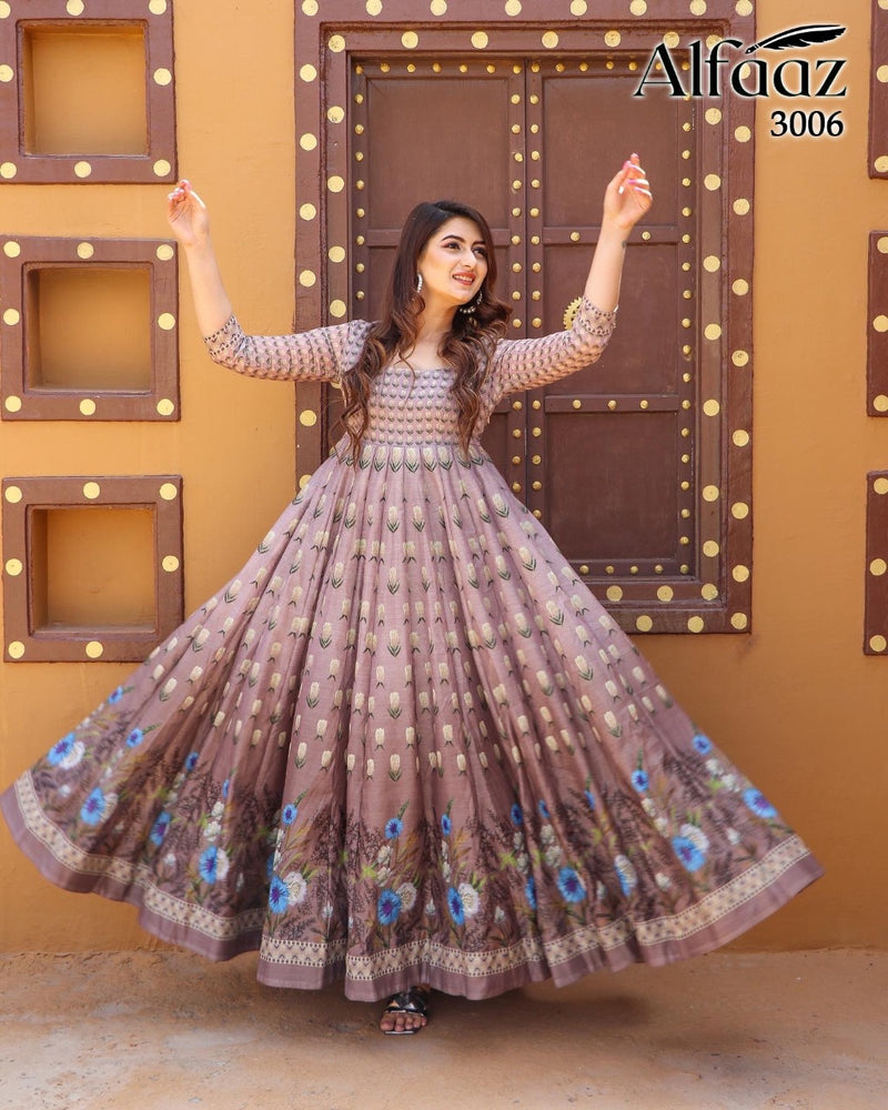 Alfaaz Vol 3 Chanderi  Silk Degita Print With Ethnic Pattern Salawar Suit
