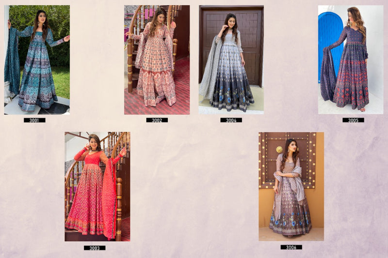 Alfaaz Vol 3 Chanderi  Silk Degita Print With Ethnic Pattern Salawar Suit