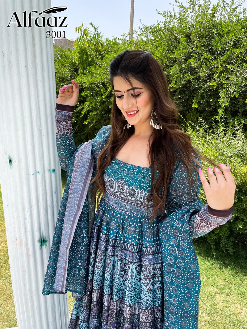 Alfaaz Vol 3 Chanderi  Silk Degita Print With Ethnic Pattern Salawar Suit