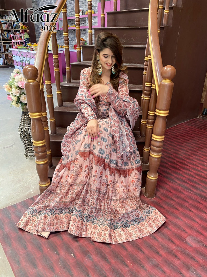 Alfaaz Vol 3 Chanderi  Silk Degita Print With Ethnic Pattern Salawar Suit