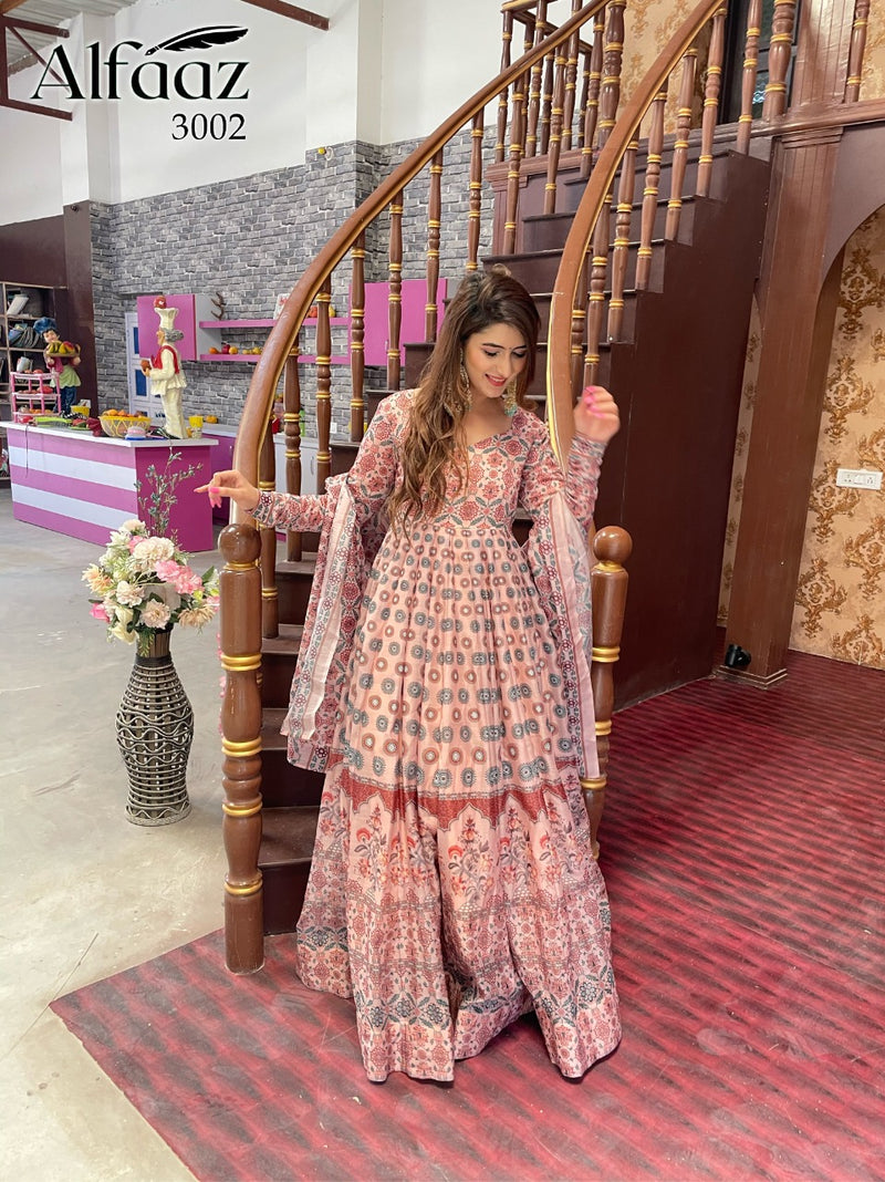 Alfaaz Vol 3 Chanderi  Silk Degita Print With Ethnic Pattern Salawar Suit