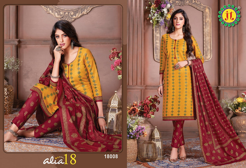 Jamatmal Tilokchand Alia Vol 18 Cotton Printed Festive Wear Salwar Kameez