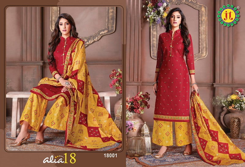 Jamatmal Tilokchand Alia Vol 18 Cotton Printed Festive Wear Salwar Kameez