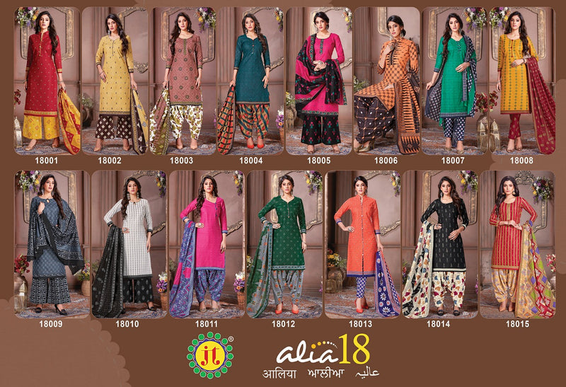 Jamatmal Tilokchand Alia Vol 18 Cotton Printed Festive Wear Salwar Kameez
