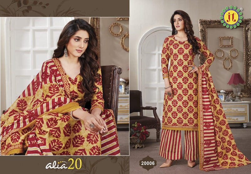 Jt Alia Vol 20 Cotton Printed Patiyala Style Festive Wear Salwar Suits