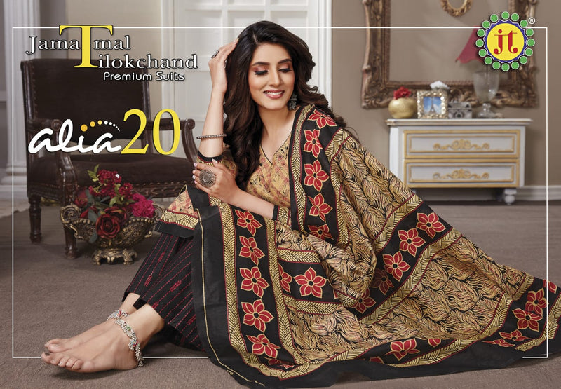 Jt Alia Vol 20 Cotton Printed Patiyala Style Festive Wear Salwar Suits