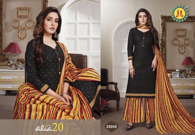 Jt Alia Vol 20 Cotton Printed Patiyala Style Festive Wear Salwar Suits